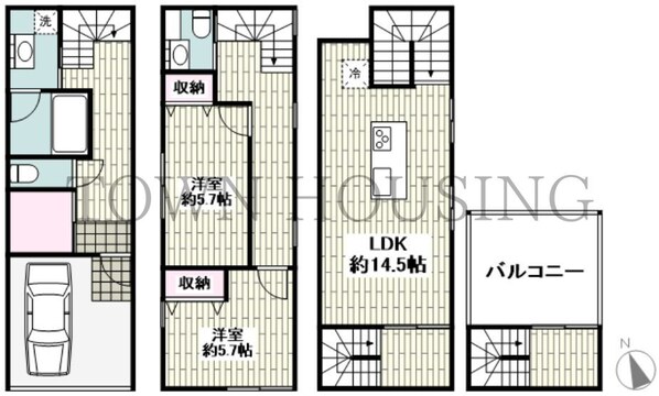 大井3丁目戸建ての物件間取画像